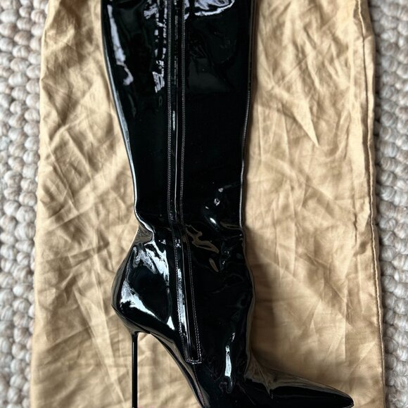 Paris Texas patent leather stiletto boots - Picture 7 of 10